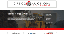 Desktop Screenshot of greggauction.com